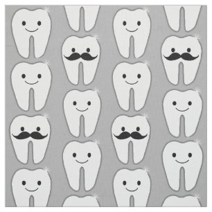 Tecido Lil Mustache Dente nas Cinzas