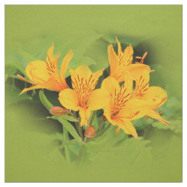 Tecido Lily Elegante dos Incas/Alstroemeria Amarela