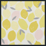 Tecido Limonada Rosa<br><div class="desc">Design de impressão de limão, moderno e colorido, em tons cor-de-rosa e amarelo. | Design por Shelby Allison.</div>