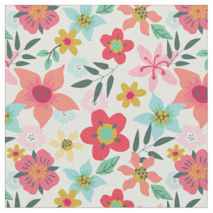 Tecido Limpar Impressão Floral Moderno Brin