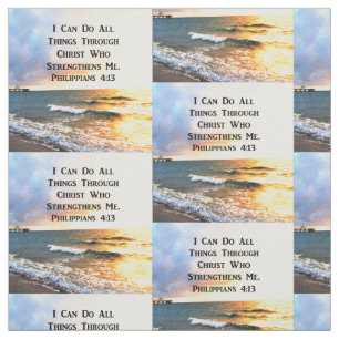 TECIDO LINDA FOTO DE SCRIPTURE DOS FILIPEIROS 4:13