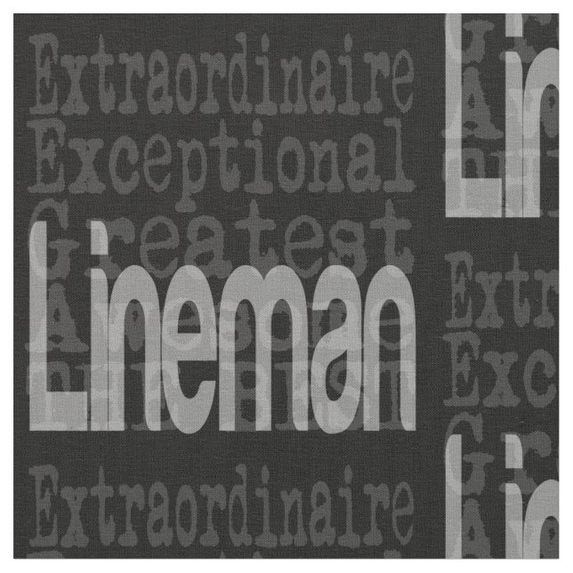 Tecido Lineman Extraordinaire (Detalhe)