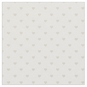 Tecido Linen Beige Bolinhas Hearts