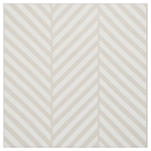 Tecido Linen Beige Herringbone Grande Escala