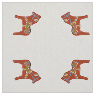 Tecido Linen Red Horse
