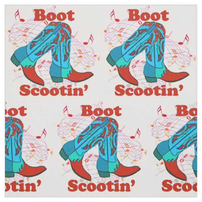 Tecido Linha bota de vaqueiro Scootin da dança de país da (Modelo)