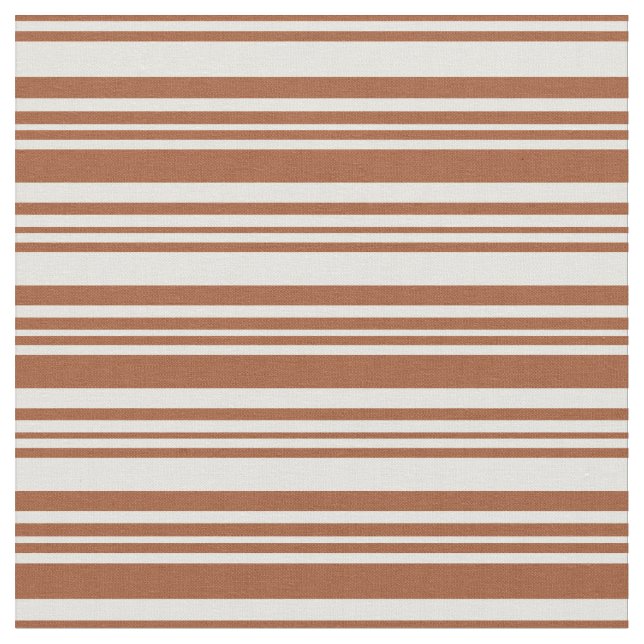 Tecido Linhas Amarelo-Claro e Siena (Detalhe)