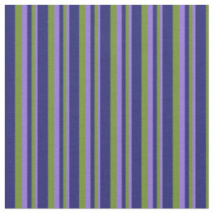 Tecido Linhas Azuis Roxo, Verde e Meia-Noite
