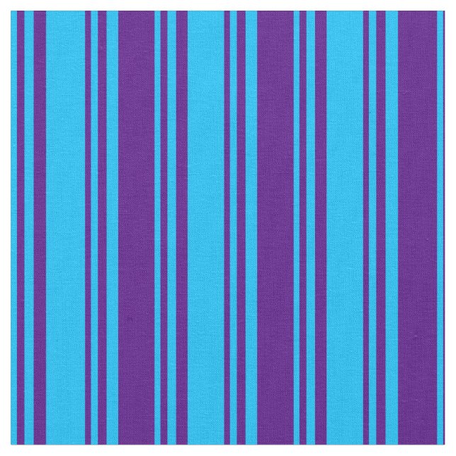 Tecido Linhas Azul e Indigo do Céu Profundo (Detalhe)