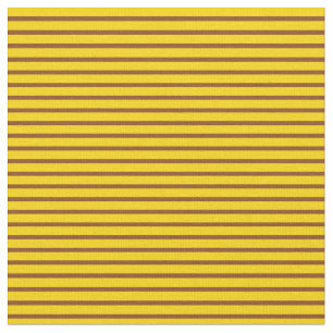 Tecido Linhas castanho e amarelo