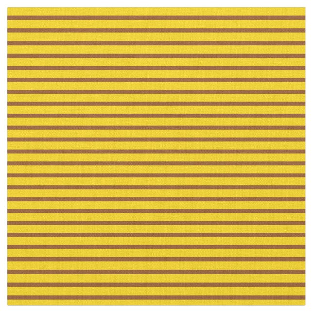 Tecido Linhas castanho e amarelo (Detalhe)