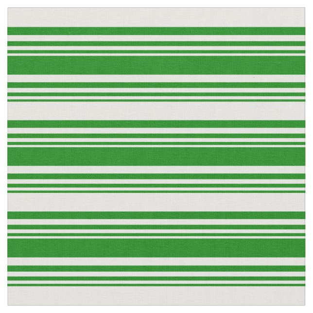 Tecido Linhas Coloridas de Creme Verde e Mint (Detalhe)