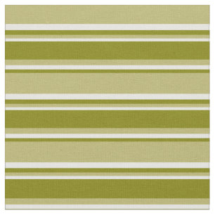 Tecido Linhas coloridas de Khaki, Verde e Creme de Casa E