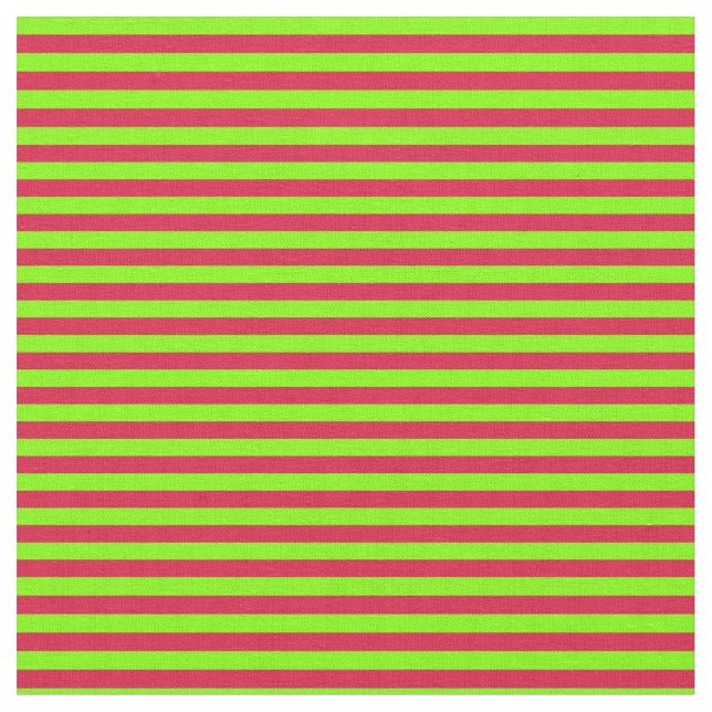 Tecido Linhas com cores Chartreuse e Crimson (Detalhe)