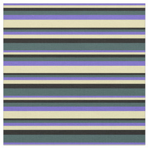 Tecido Linhas de Cinza Azul, Tan, Preto e Escuro