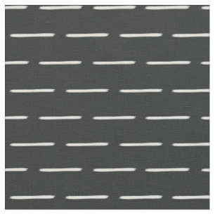 Tecido Linhas de Marfim Minimalistas em Preto