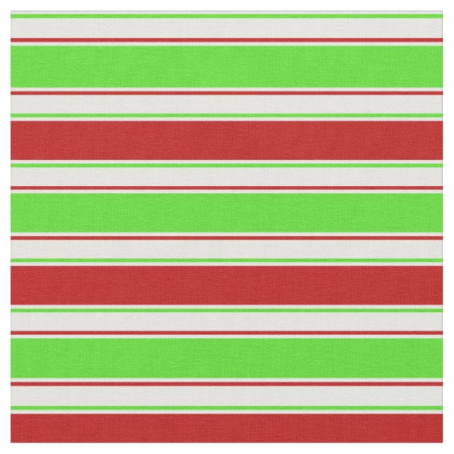 Tecido Linhas de Natal Vermelho, Branco, Verde Colorido (Detalhe)