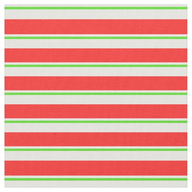 Tecido Linhas de Natal Vermelho, Branco, Verde Colorido (Detalhe)