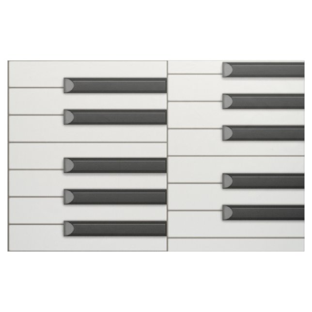 Tecido Linhas de Teclado de Música Contínua com Teclas Pi (Fat Quarter)