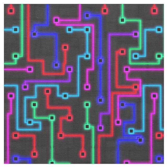 Tecido Linhas E Nós - Neon (Detalhe)