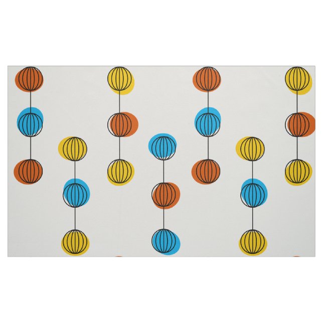 Tecido Linhas Globais grandes (Fat Quarter)