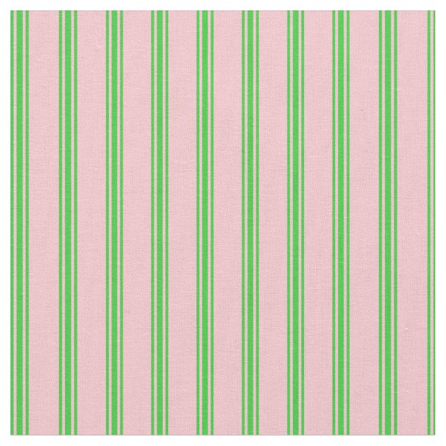 Tecido Linhas Rosa e Verde limão (Detalhe)