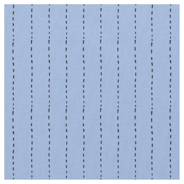 Tecido Linhas Tracejadas em Azul Claro (Detalhe)