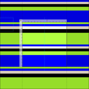Tecido Linhas Verde Claro, Azul, bege e Preto Colorido