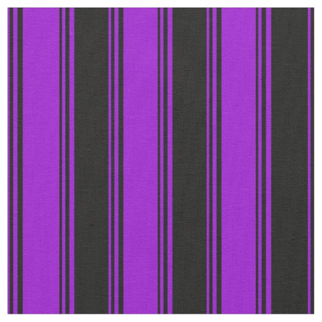 Tecido Linhas Violetas Escuras e Pretas Coloridas (Detalhe)