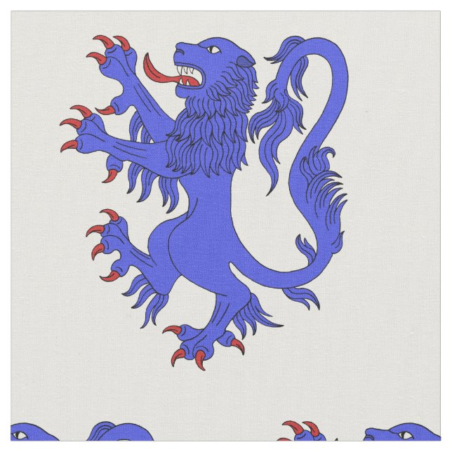 Tecido Lion Rampant Azure (Detalhe)