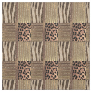 Tecido Lioness Dourada Glam Safari Jungle Chic Modern Par