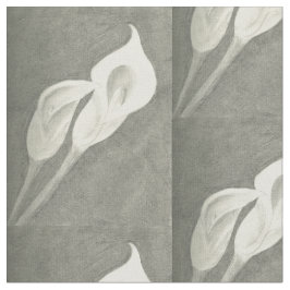 Tecido Lírios de Calla do carvão vegetal