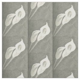 Tecido Lírios de Calla do carvão vegetal