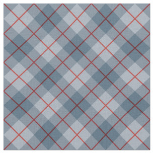 Tecido Listra Azul-Vermelha da xadrez diagonal