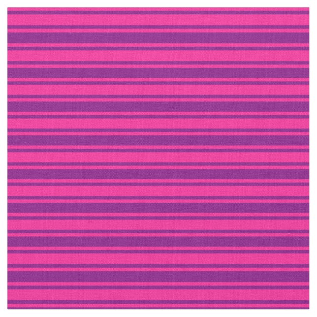 Tecido Listras cor-de-rosa profundo e púrpura (Detalhe)