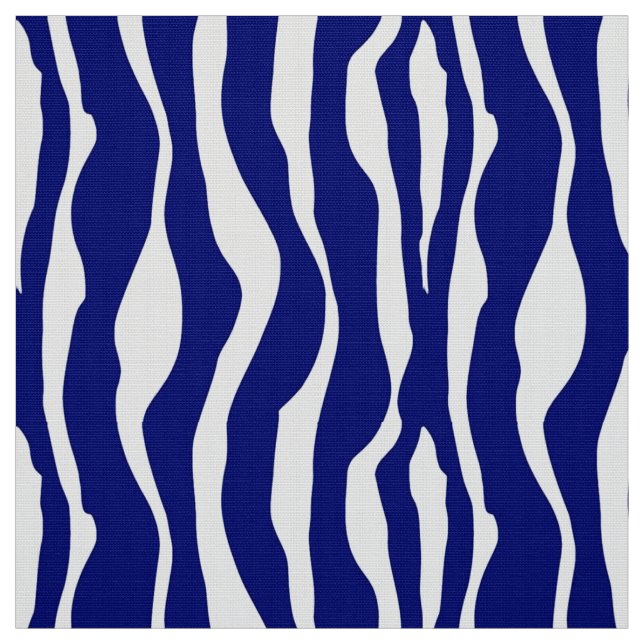 Tecido Listras da zebra - azuis cobaltos e branco escuros (Modelo)