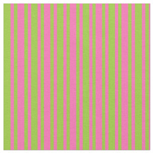 Tecido Listras de cor verde e rosa quente