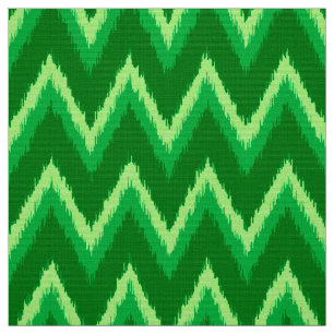 Tecido Listras de Ikat Chevron - pinho e verde limão