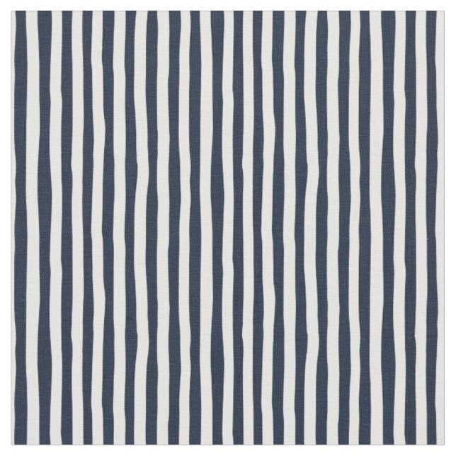 Tecido Listras Desalinhadas Azul-Marinho e Branco (Detalhe)