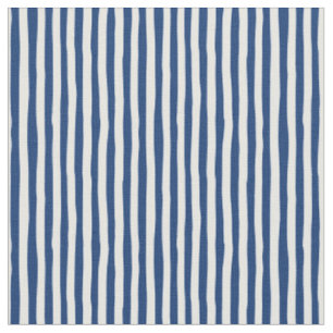 Tecido Listras Desiguais Azul Escuro e Branco