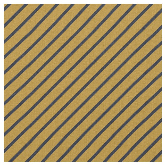Tecido Listras Douradas e Navy (Detalhe)