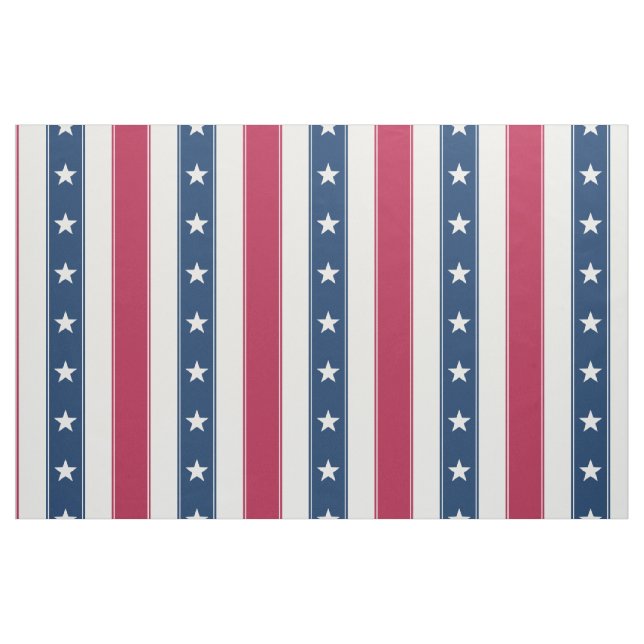 Tecido Listras e Estrelas Patrióticas (escala vertical gr (Fat Quarter)