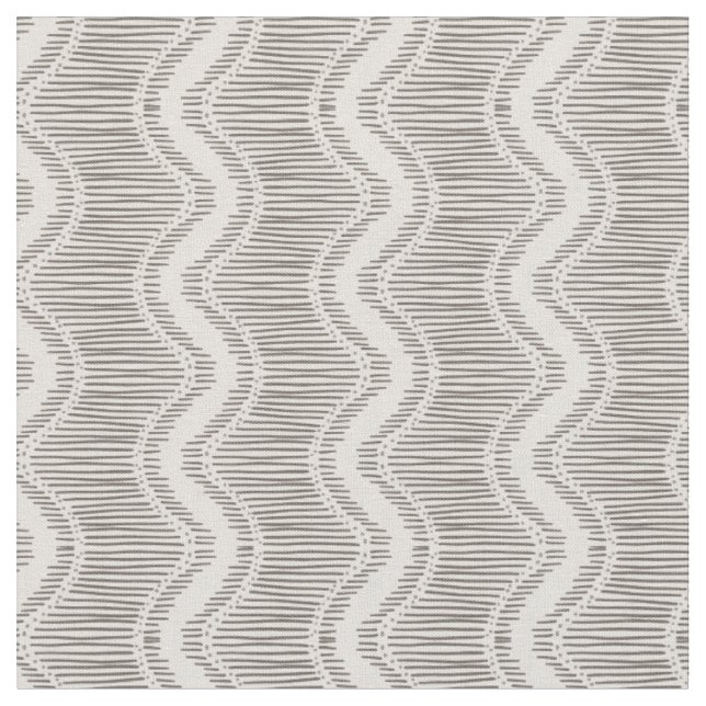 Tecido Listras geo cinza ondas elegantes  (Detalhe)