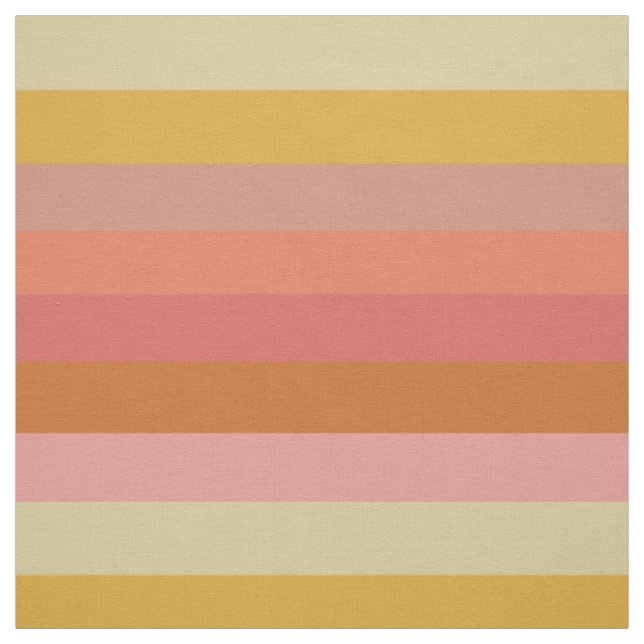 Tecido Listras Geométricas Quentes Laranja e Amarelo (Modelo)