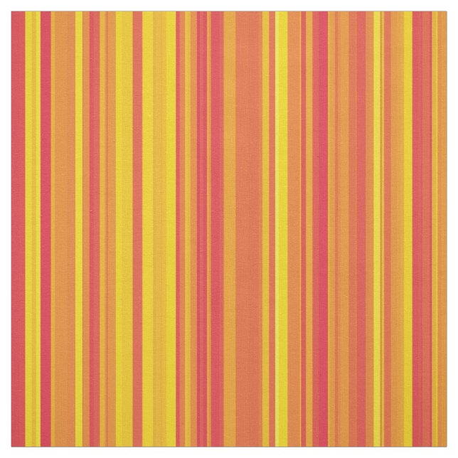 Tecido Listras Laranja Amarelo Vermelho (Modelo)