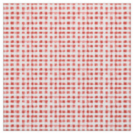 Tecido Listras Xadrez Vermelho Branco