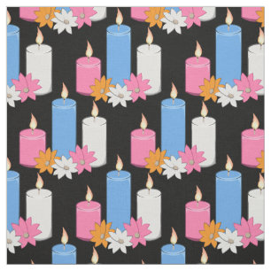 Tecido Lit Flowers Thunder_Cove