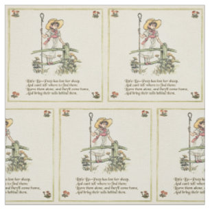 Tecido Little Bo-Peep: Clássico Kate Greenaway Berçário