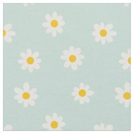 Tecido Little Daisies / soft teal