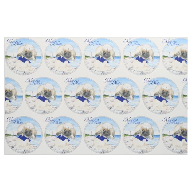 Tecido Little Sailor Pekingese (Fat Quarter)